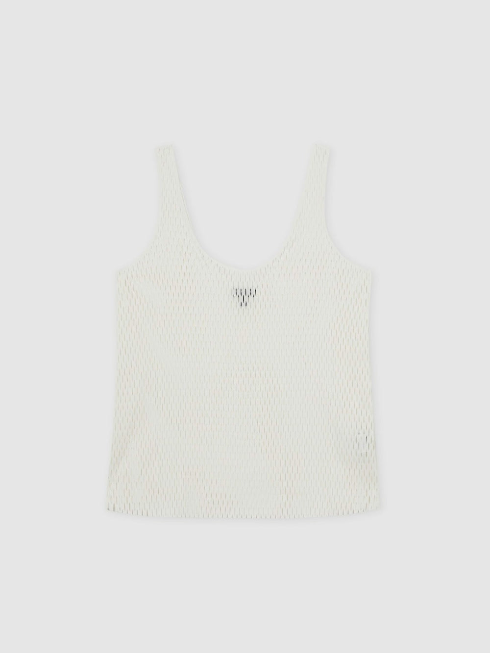 Women Atelier Laser-Cut Vest Top in Cream