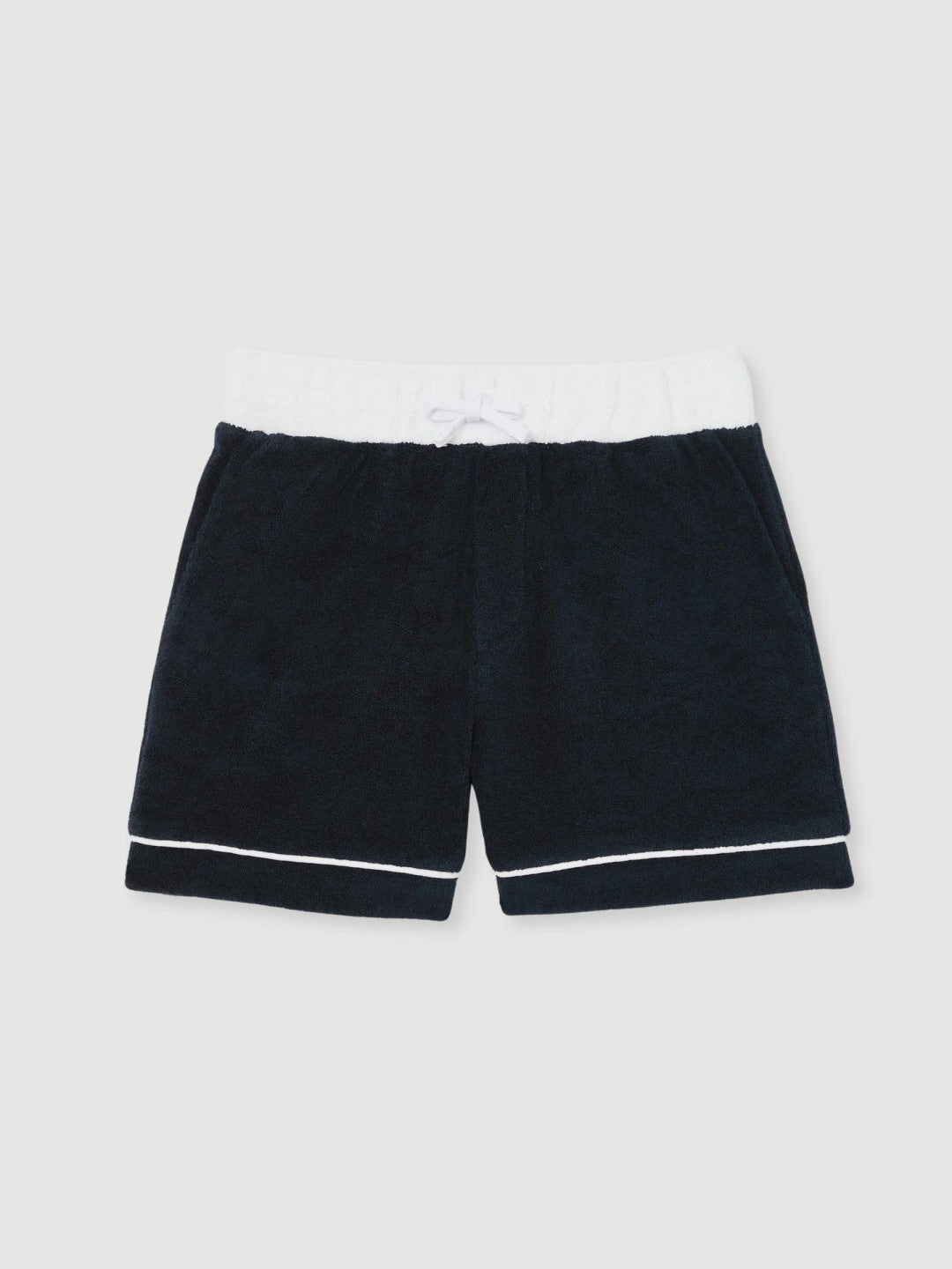 Children & Baby 3-9 yrs Velour Colour-Block Shorts in Blue Multi