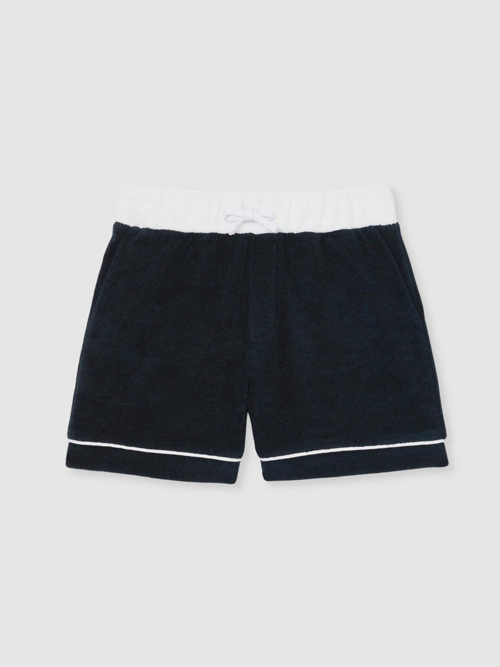 Children & Baby 3-9 yrs Velour Colour-Block Shorts in Blue Multi
