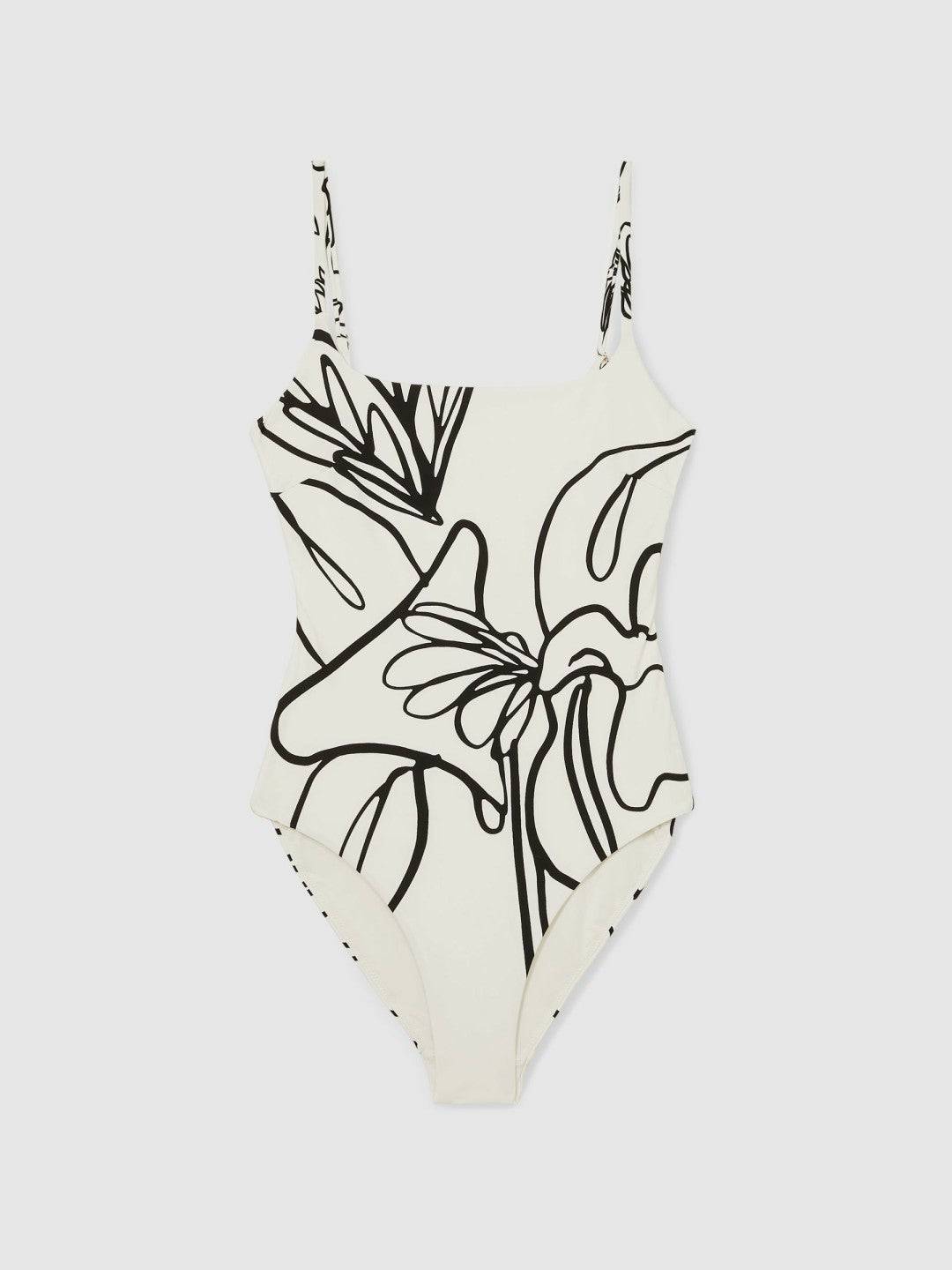 Women | NYBG Floral Graffiti Swimsuit in Ivory