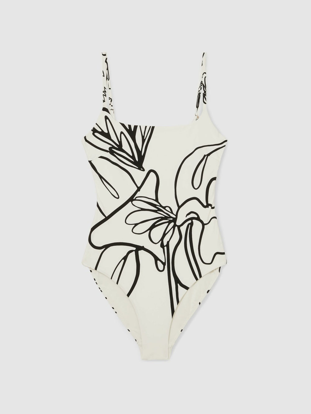 Women | NYBG Floral Graffiti Swimsuit in Ivory