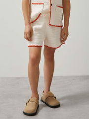 Children & Baby 13-14 yrs McLaren F1 Team Crochet Shorts in Off White/Orange