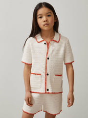 Children & Baby 3-9 yrs McLaren F1 Team Crochet Shirt in Off White/Orange