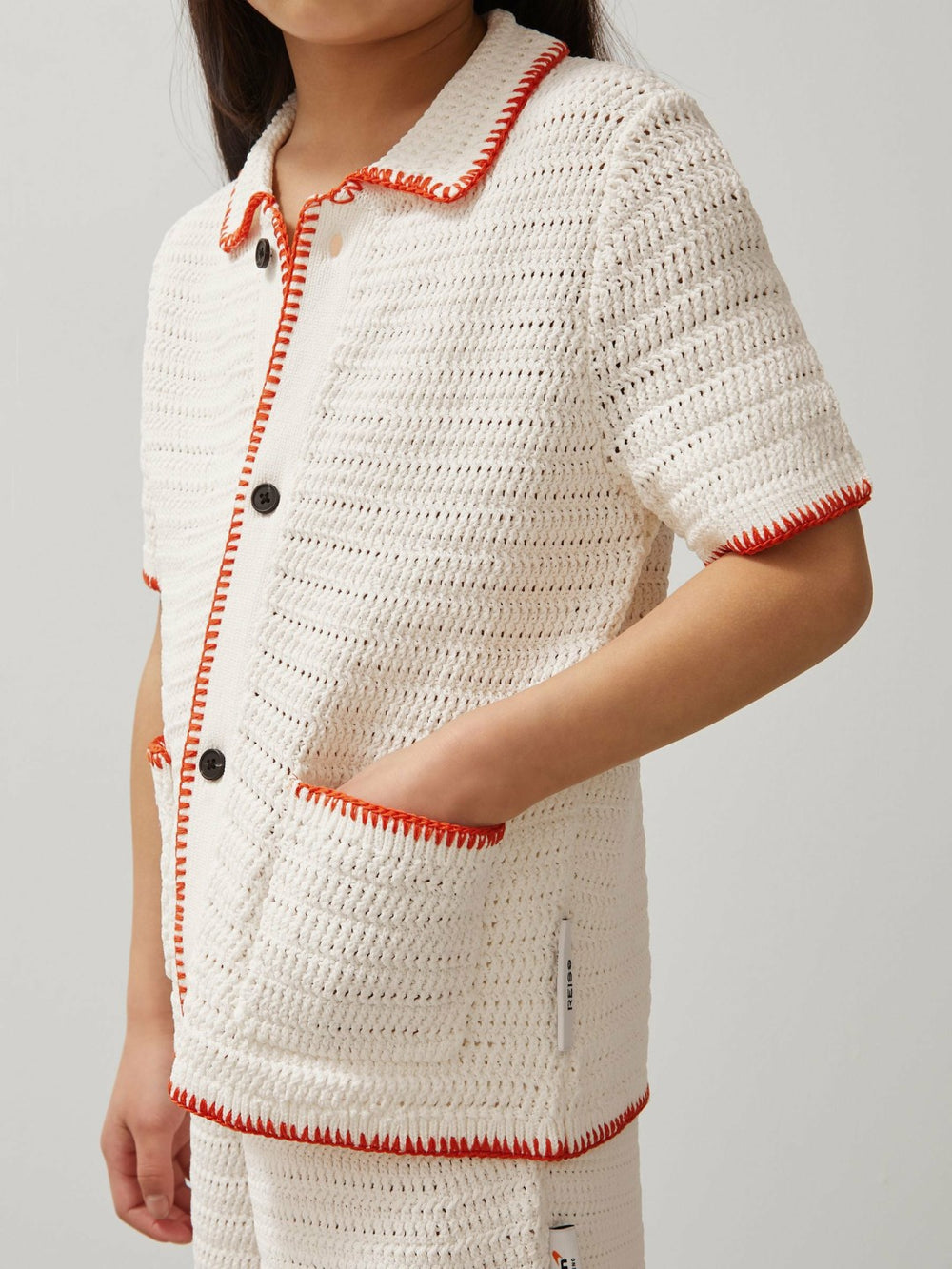 Children & Baby 3-9 yrs McLaren F1 Team Crochet Shirt in Off White/Orange