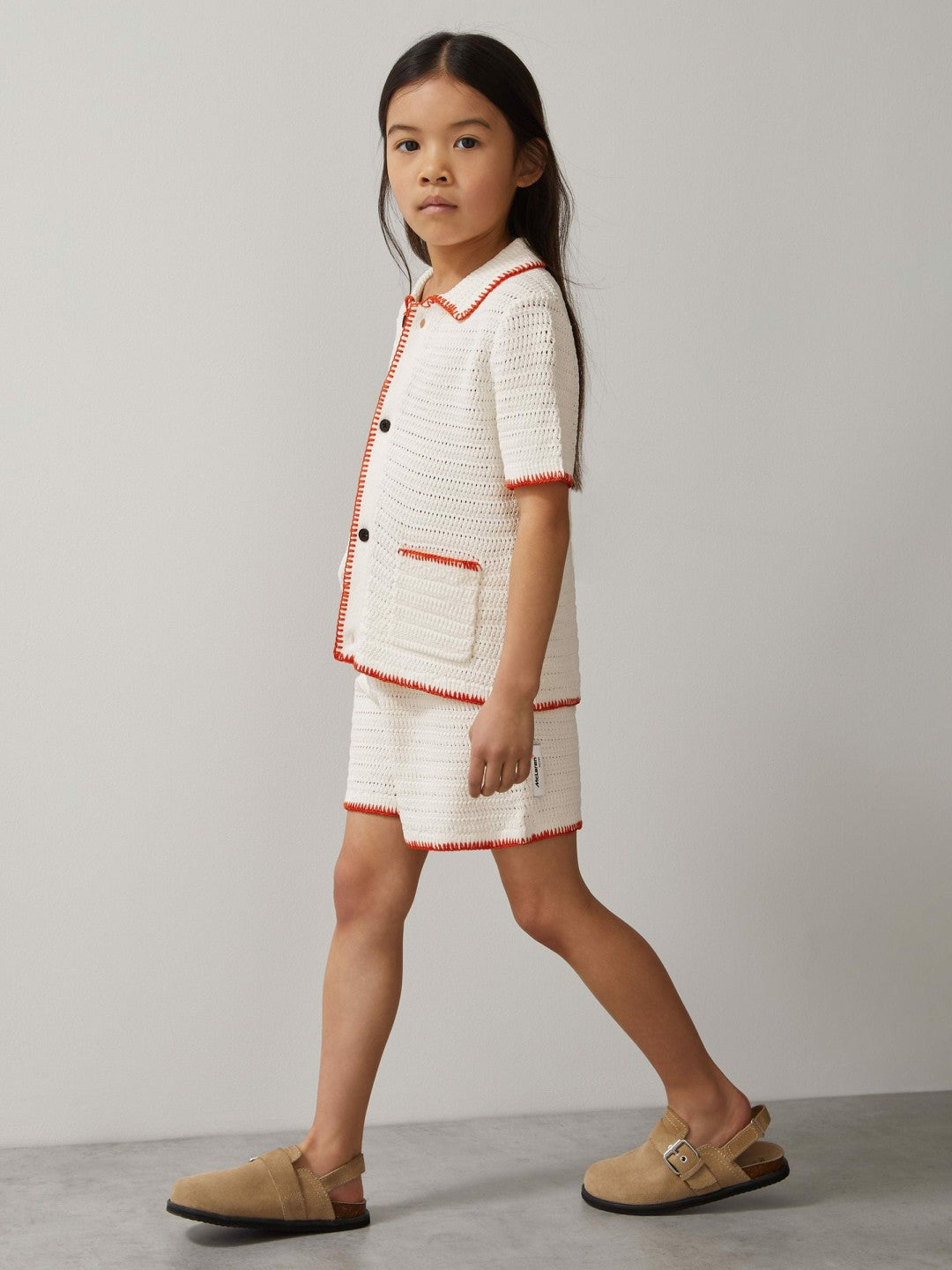 Children & Baby 9-13 yrs McLaren F1 Team Crochet Shirt in Off White/Orange