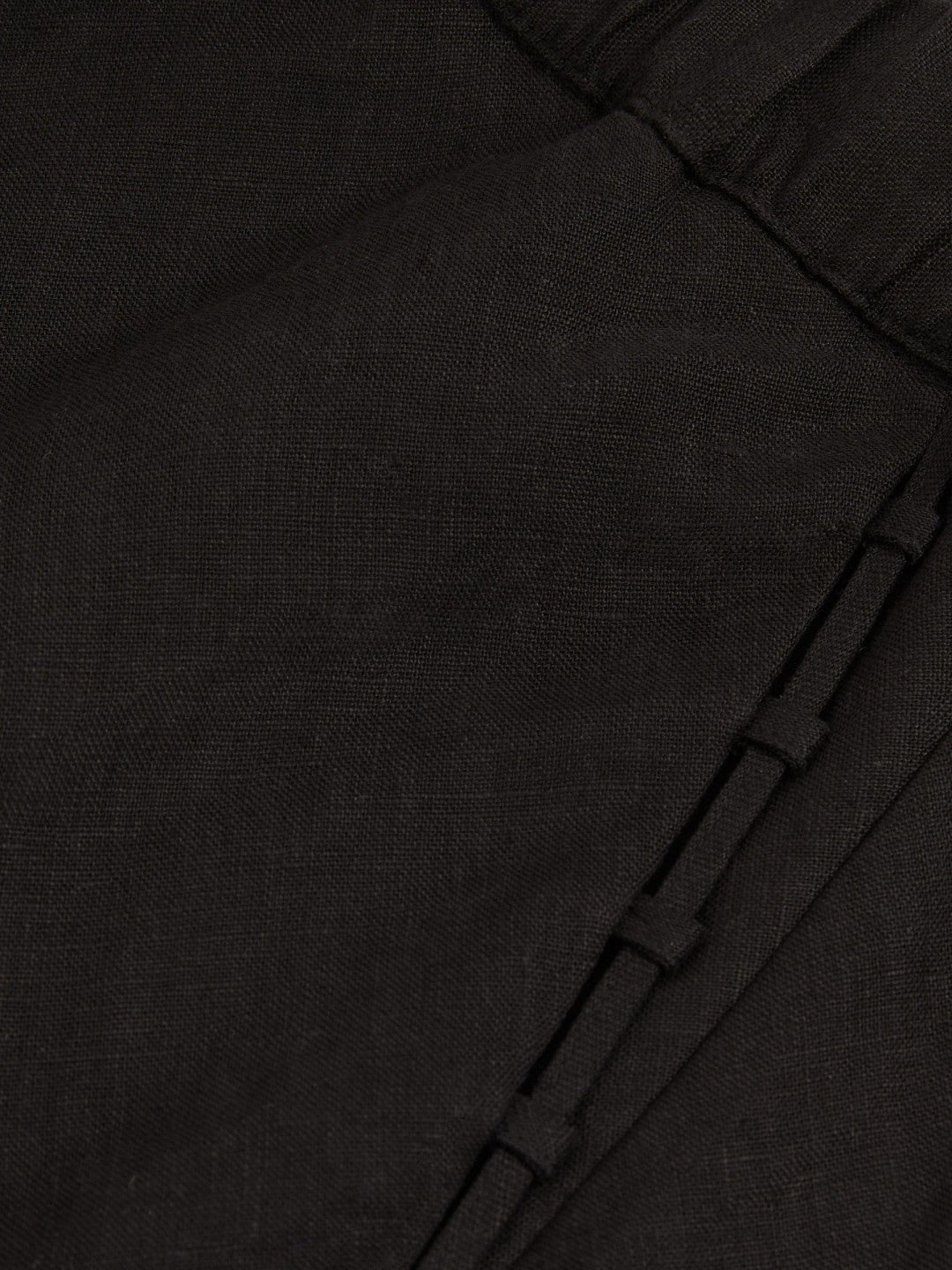 Women Slip Midi Skirt in Black
