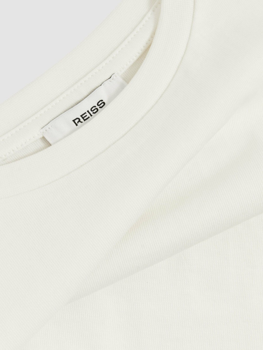 Children & Baby 9-13 yrs Oversize Cotton Cropped T-Shirt in Ivory