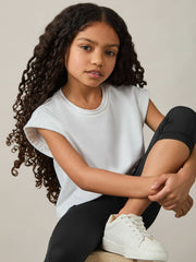 Children & Baby 13-14 yrs Three-Quarter Length Leggings in Black