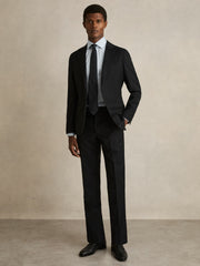 Men Regular Fit Cotton Sateen Shirt in Blue Stripe