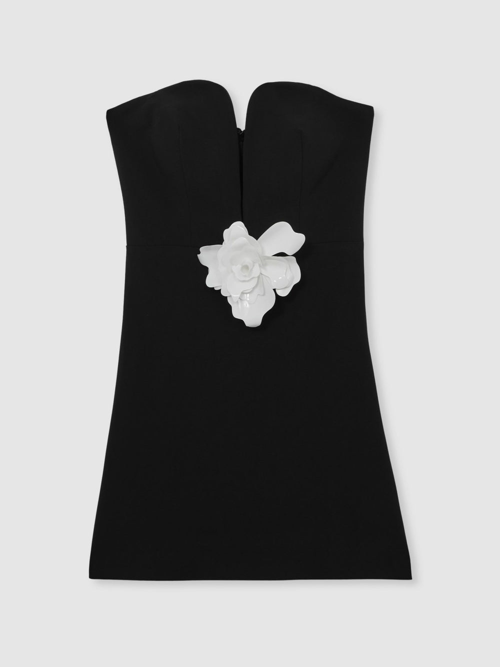 Women Halston Strapless Fitted Mini Dress in Black