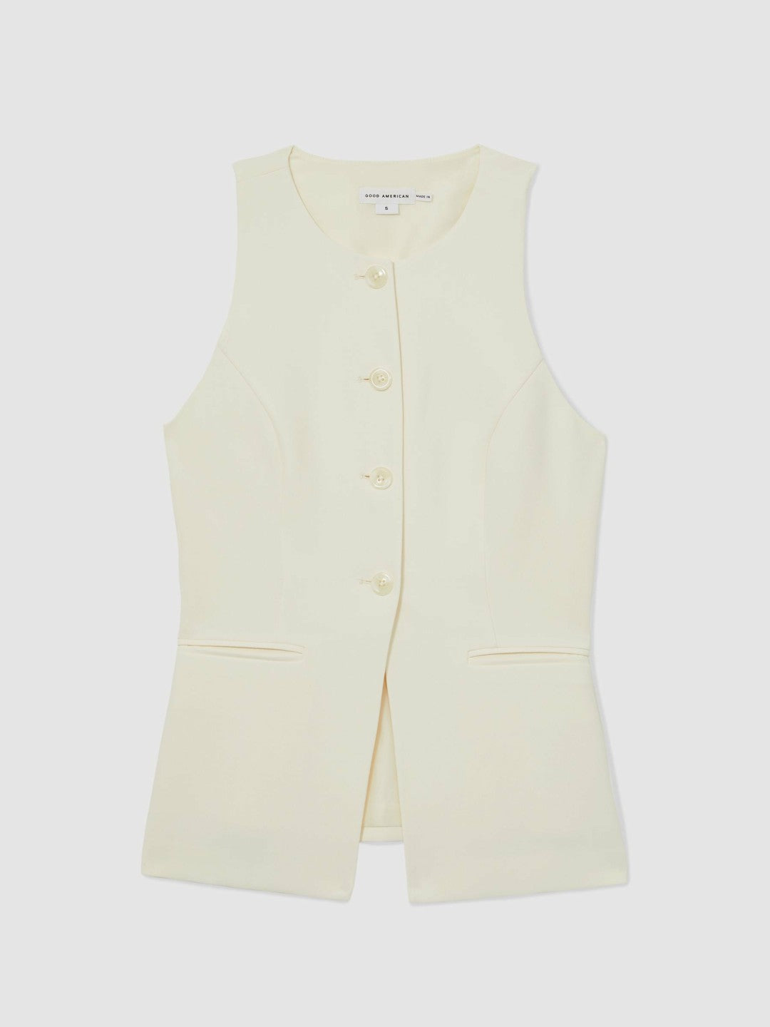 Women Luxe Suiting Vest in Cream