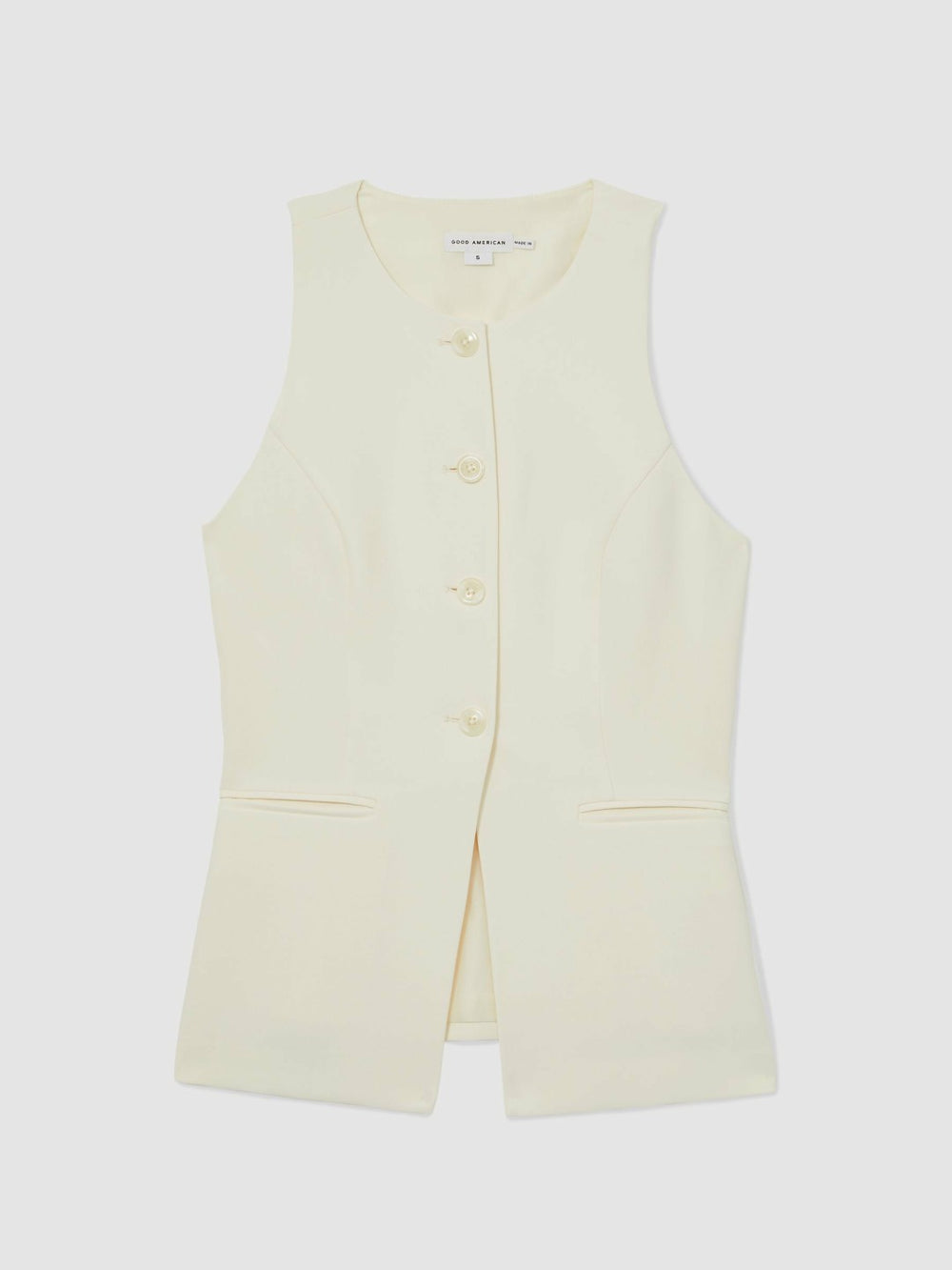 Women Luxe Suiting Vest in Cream