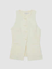Women Luxe Suiting Vest in Cream