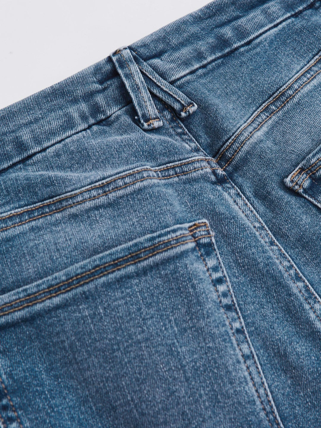 Women Straight Compression Jeans in Indigo Blue