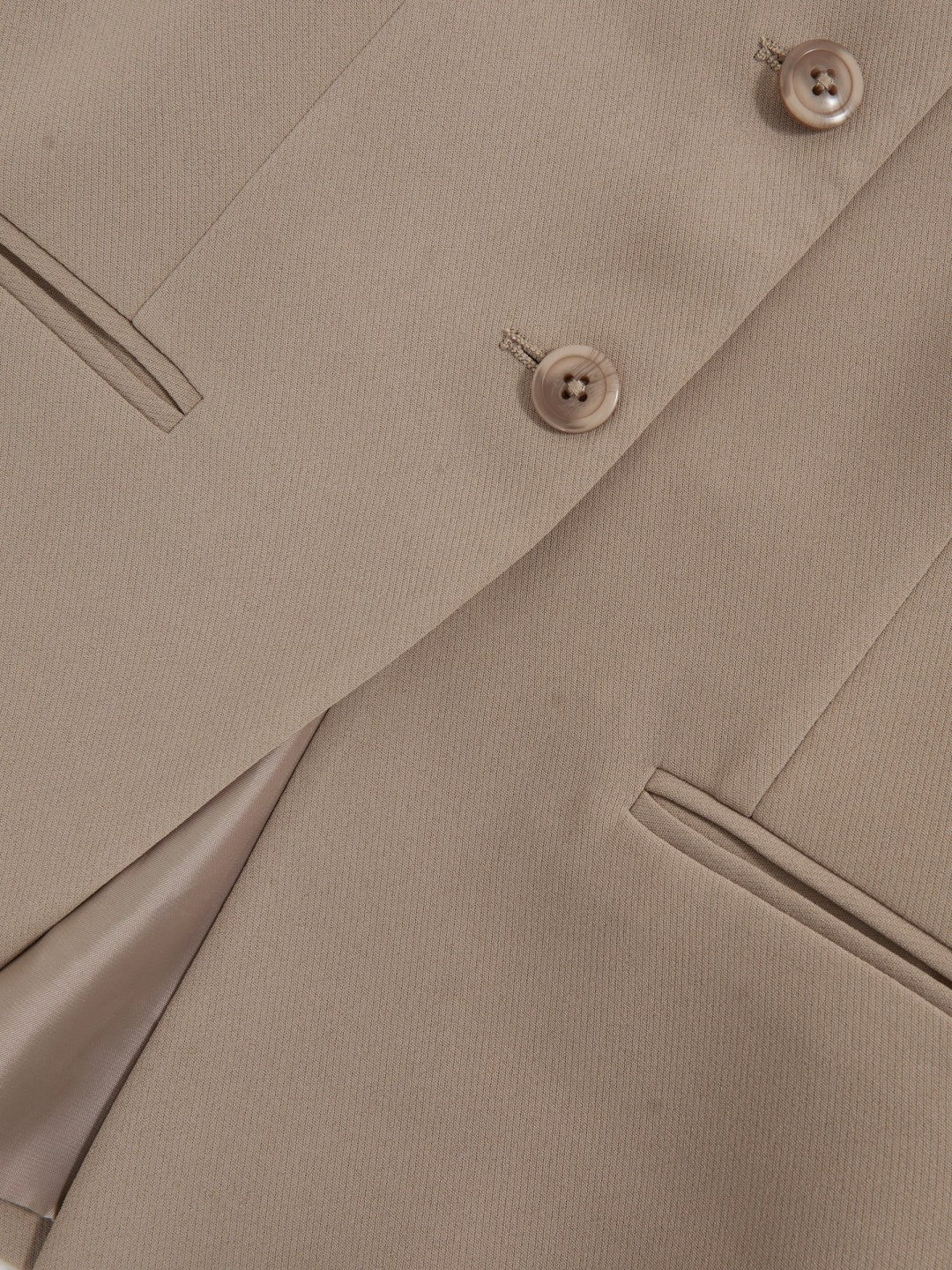 Women Luxe Suiting Vest in Beige