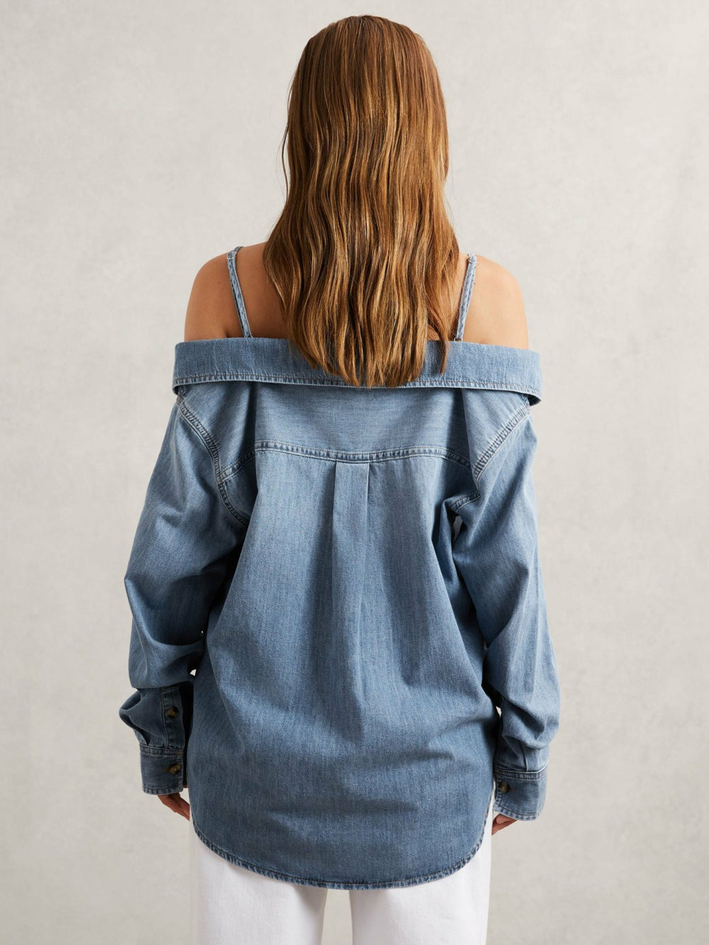 Women 100% Cotton Shirt in Indigo Blue