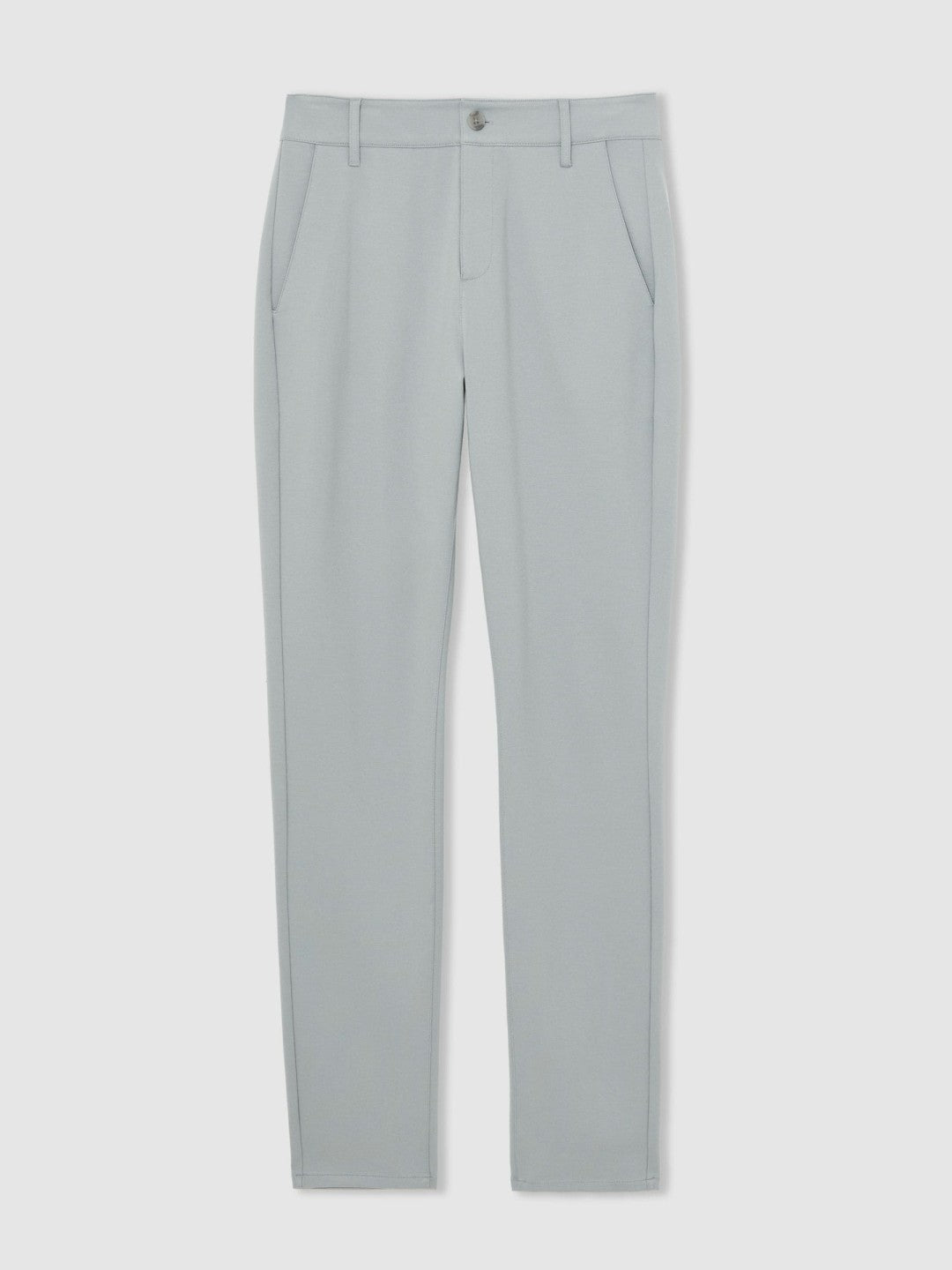 Men Paige Slim-Fit Stretch Trousers in Moon Shadow Blue