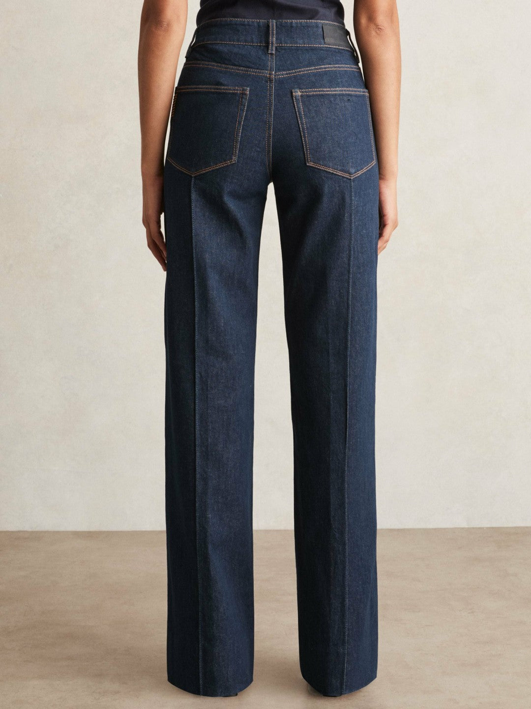 Women Paige Wide Leg Pintuck Jeans in Anais Blue