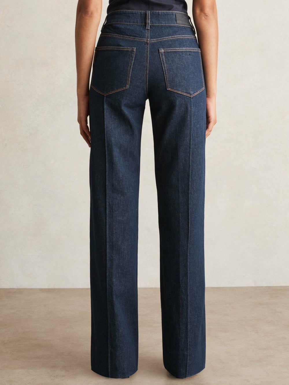 Women Paige Wide Leg Pintuck Jeans in Anais Blue