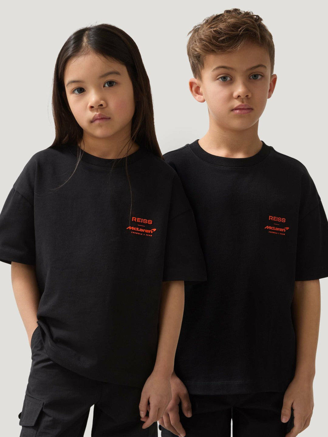 Children & Baby 3-9 yrs Unisex Fit Oversized McLaren F1 Team Tyre T-Shirt in Black