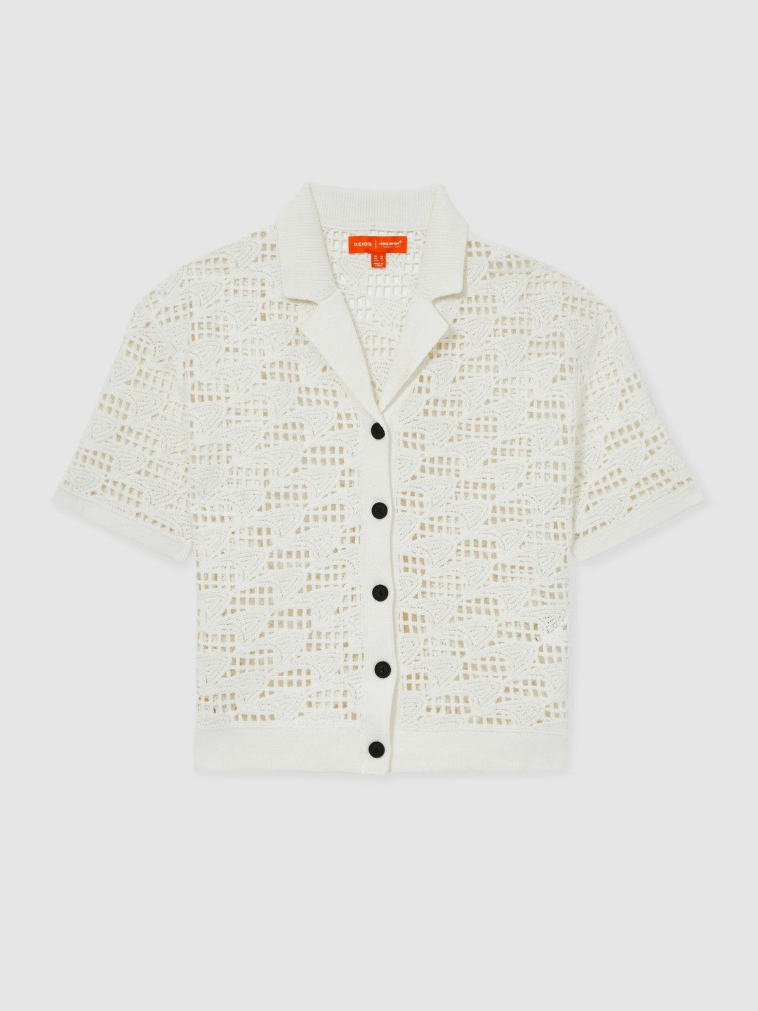 Women McLaren F1 Team Speedmark Crochet Shirt in White