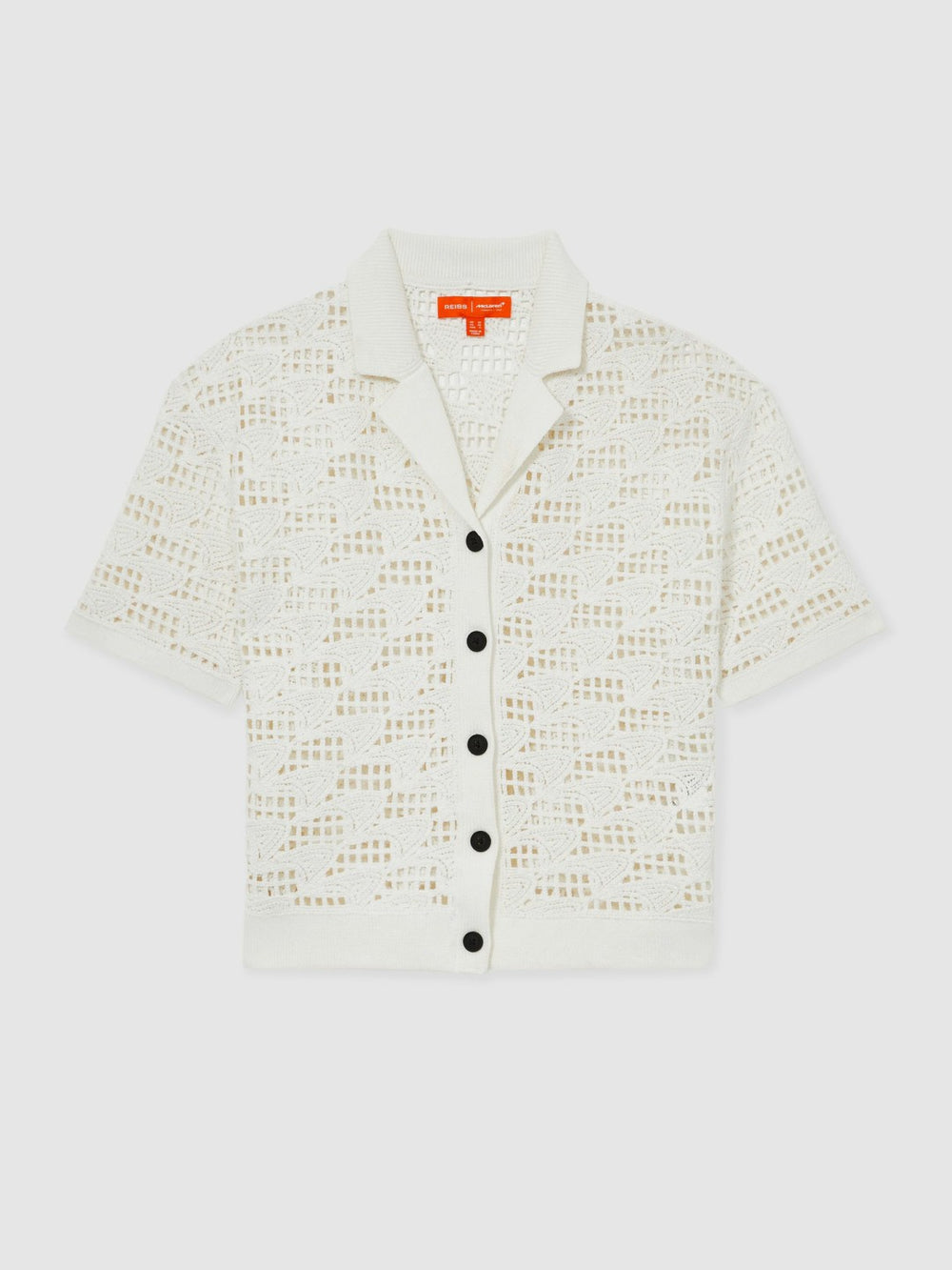 Women McLaren F1 Team Speedmark Crochet Shirt in White