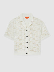 Women McLaren F1 Team Speedmark Crochet Shirt in White