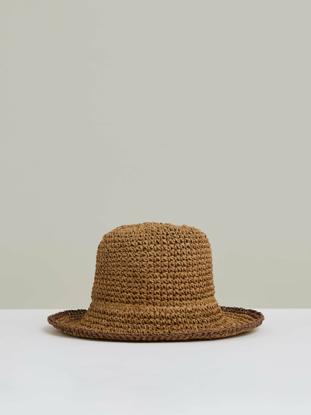 Women Straw Sun Hat in Tan