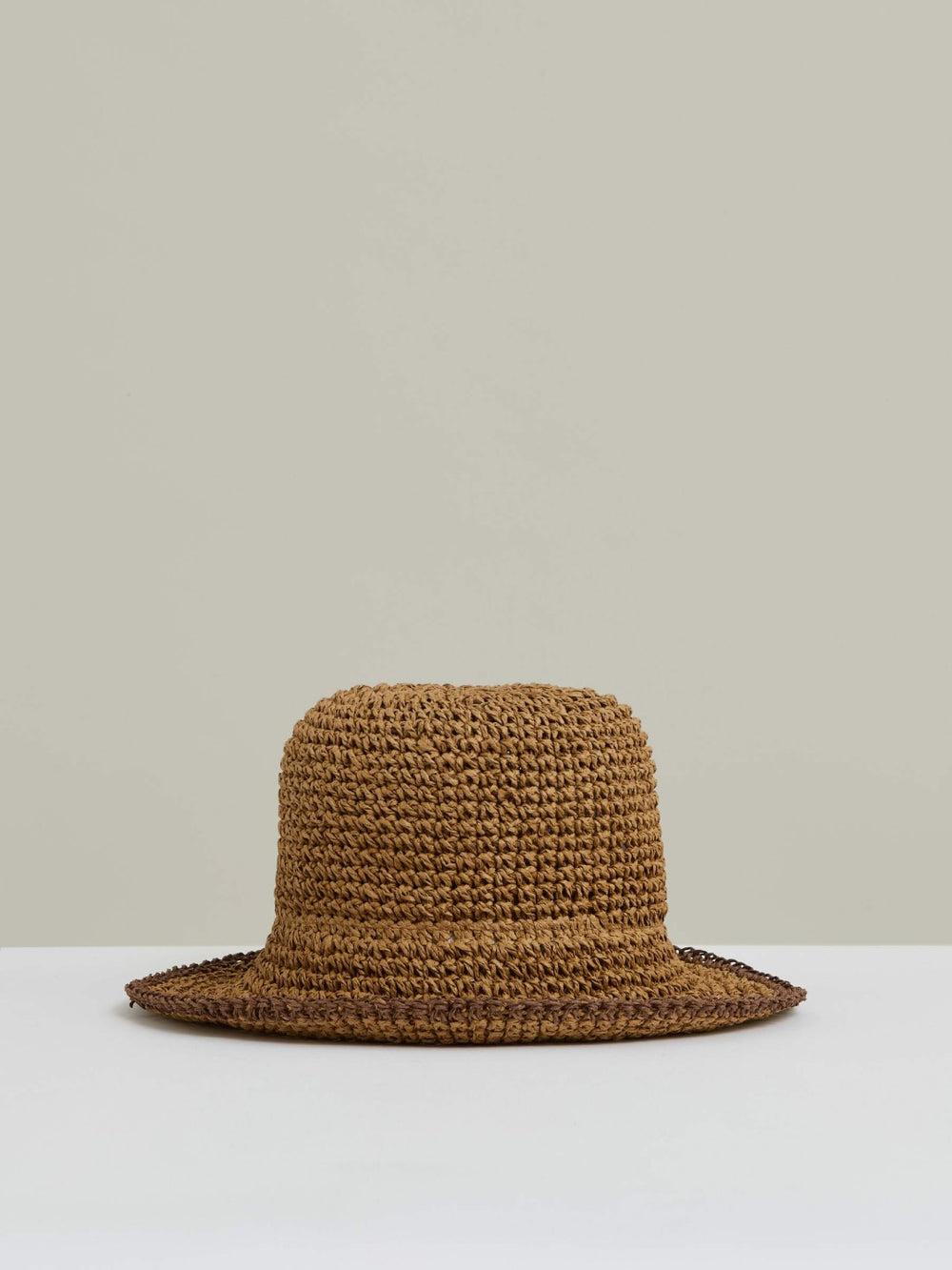 Women Straw Sun Hat in Tan
