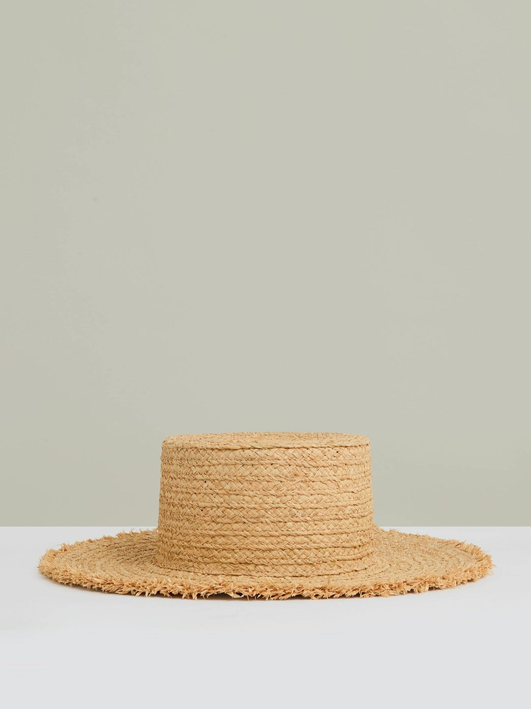 Women Straw Boater Hat in Natural