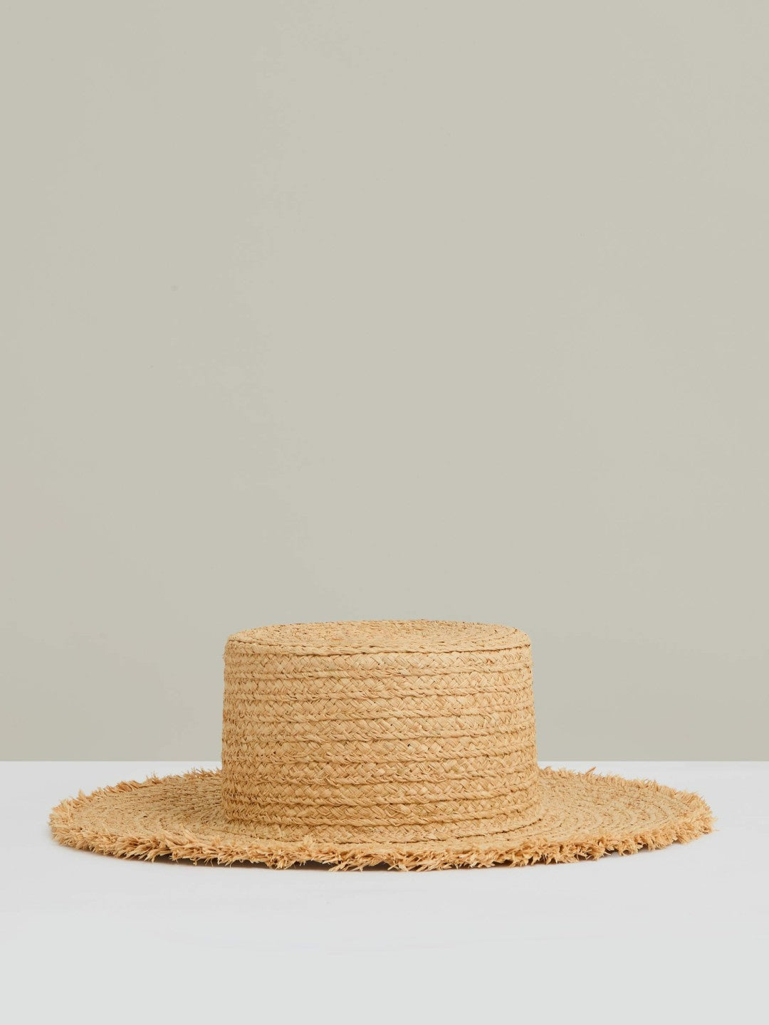 Women Straw Boater Hat in Natural
