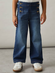 Children & Baby Straight-Leg Sailor Jeans in Blue