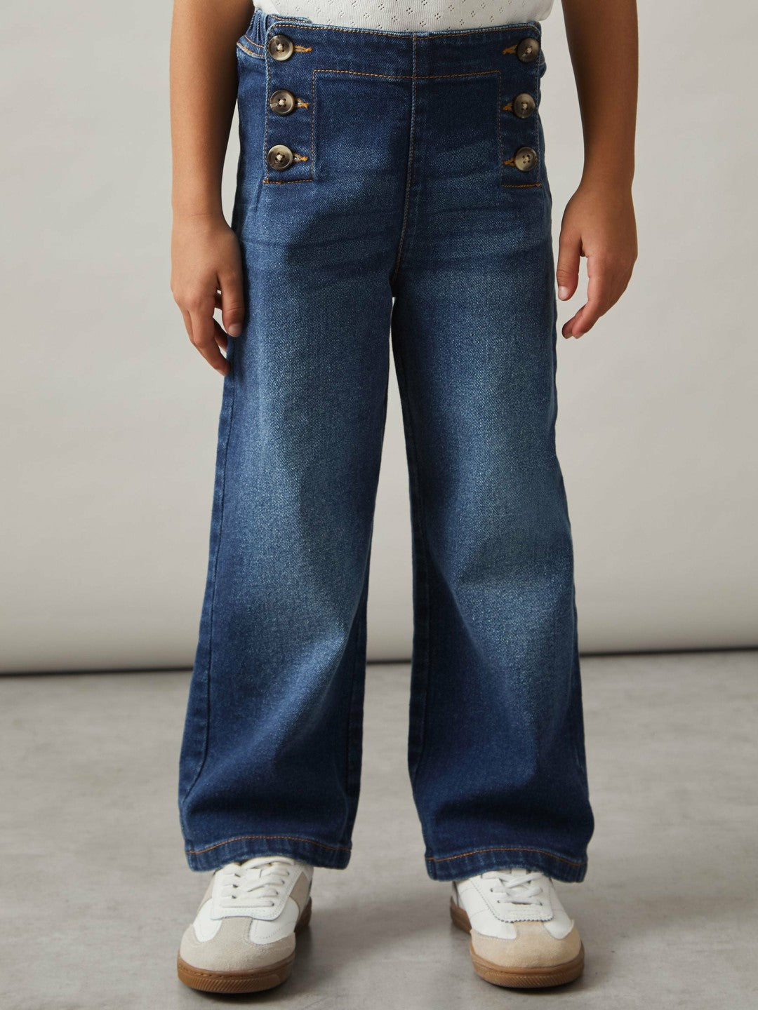 Children & Baby Straight-Leg Sailor Jeans in Blue