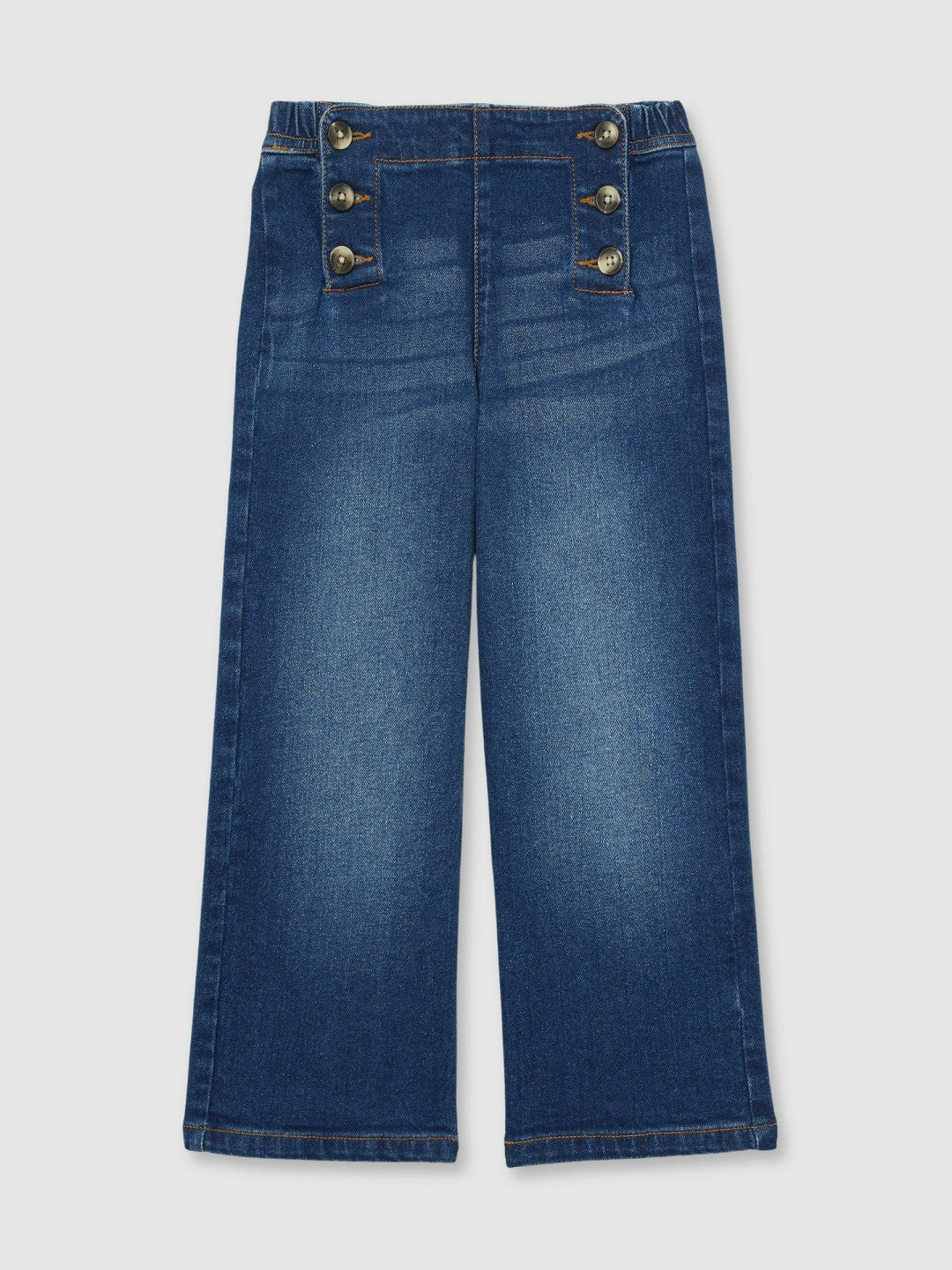 Children & Baby Straight-Leg Sailor Jeans in Blue