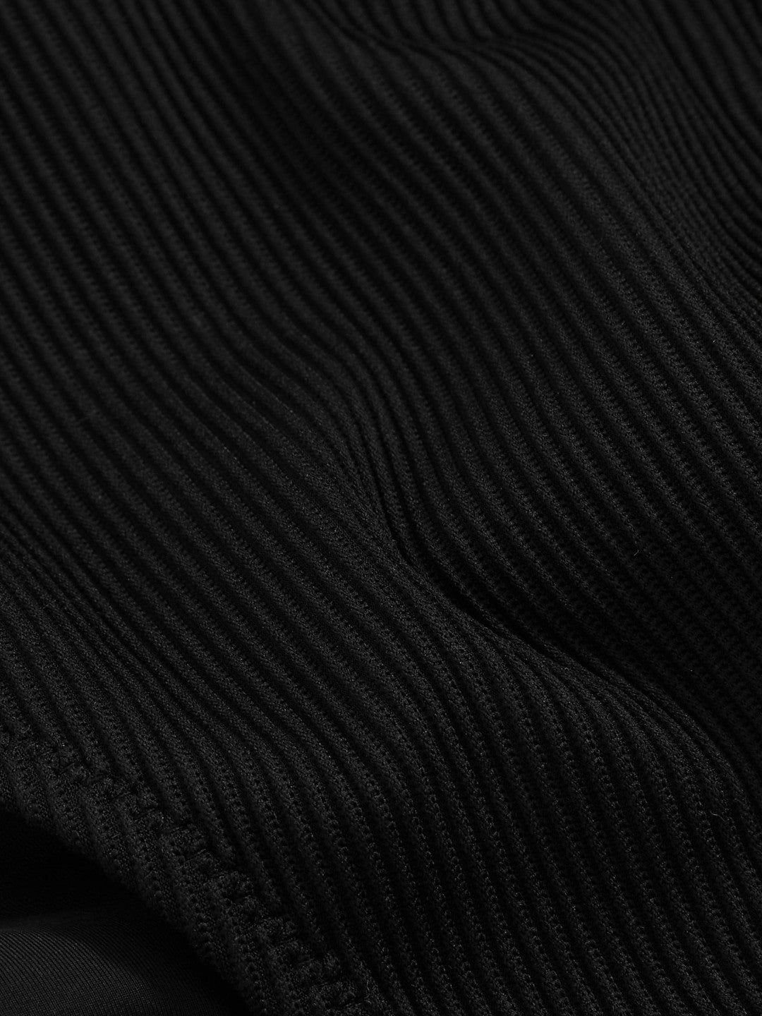 Women Ribbed Bikini Bottoms in Black