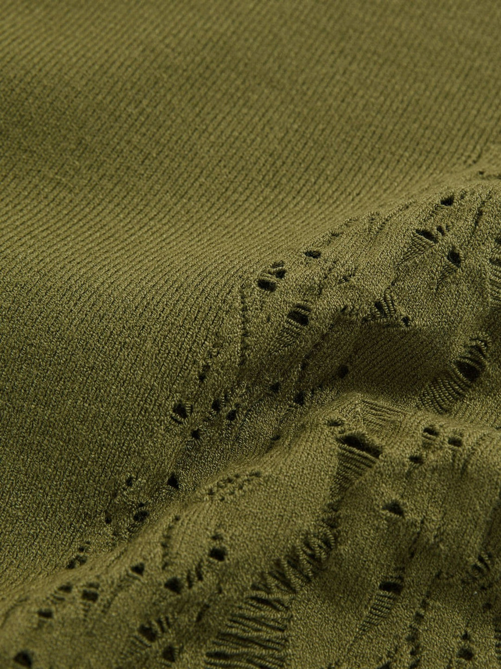 Women Lace-Knit Detail One-Shoulder Bodysuit in Green