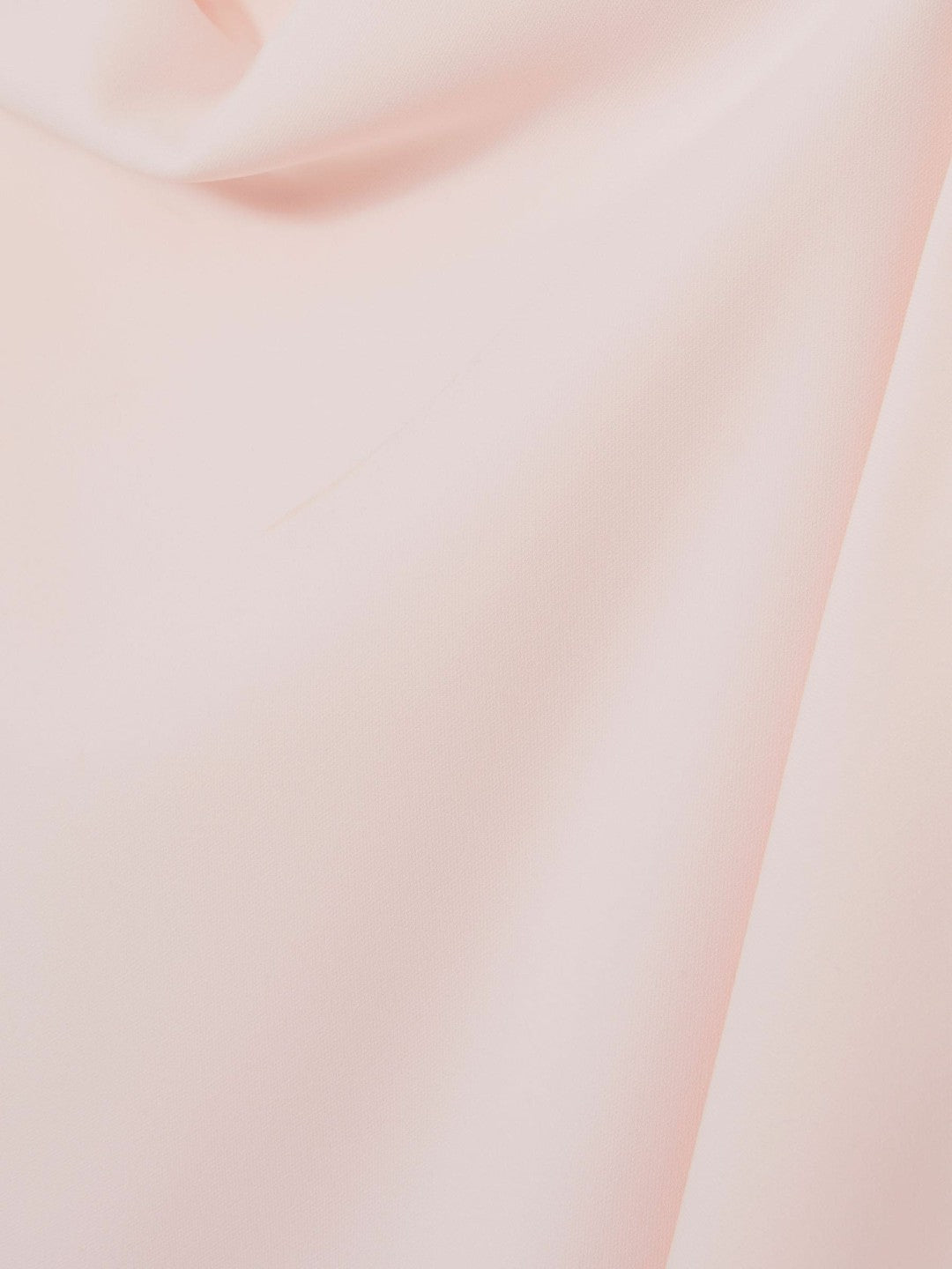 Women Draped-Front High-Neck Midi Dress in Pale Pink