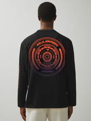 Men Unisex Fit McLaren F1 Team Tyre-Print T-Shirt in Black