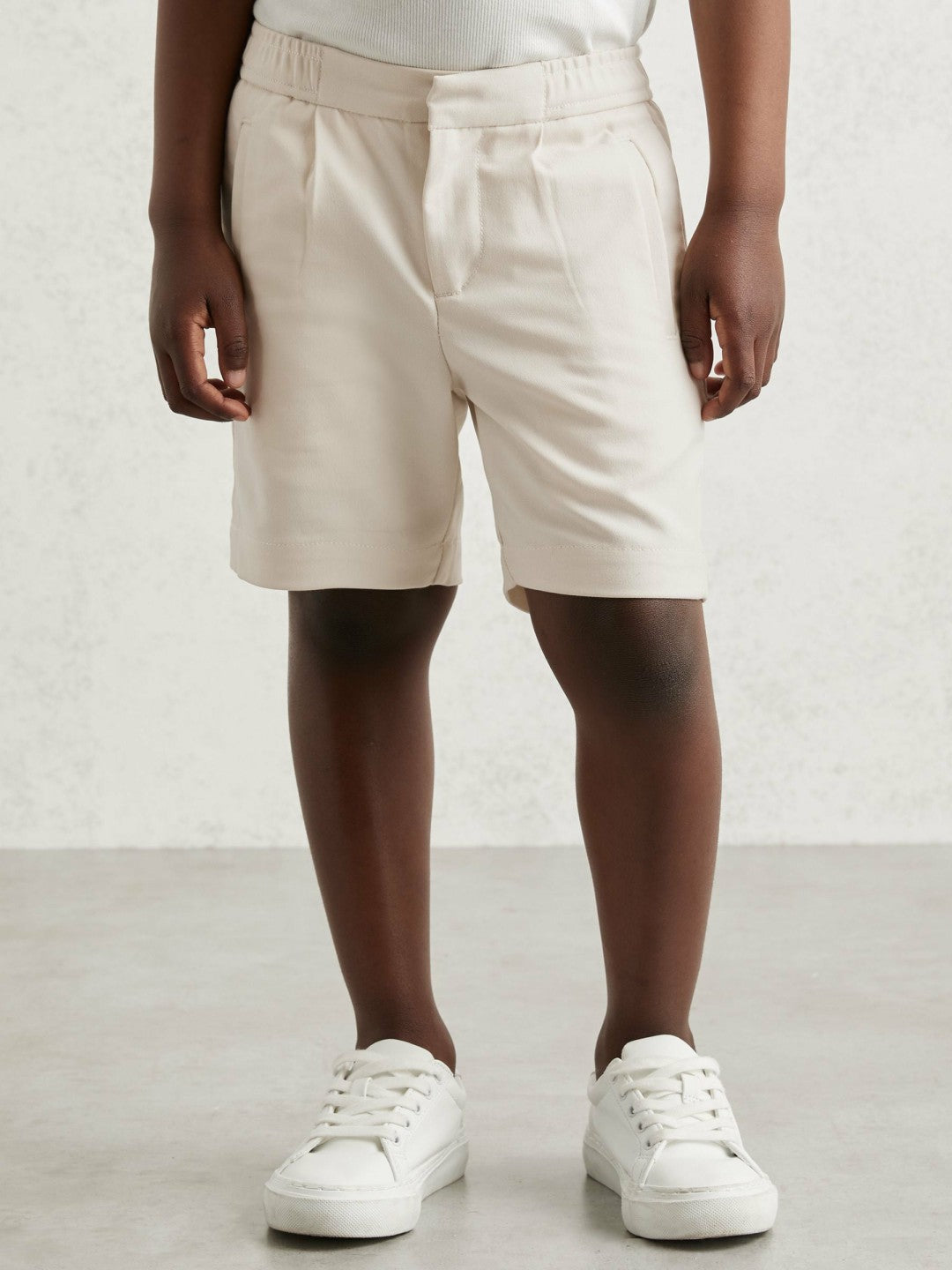 Children & Baby 13-14 yrs Relaxed Drawstring Shorts in Off White