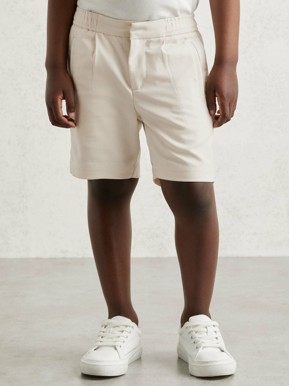 Children & Baby 13-14 yrs Relaxed Drawstring Shorts in Off White