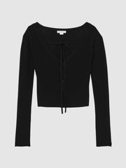 Women 100% Cotton Jumper in Black