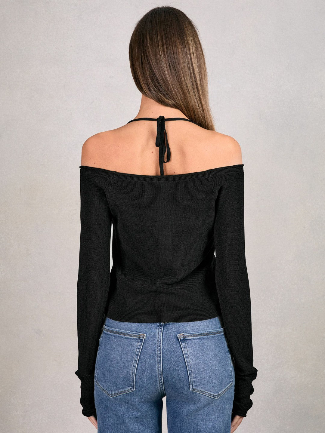Women 100% Cotton Jumper in Black