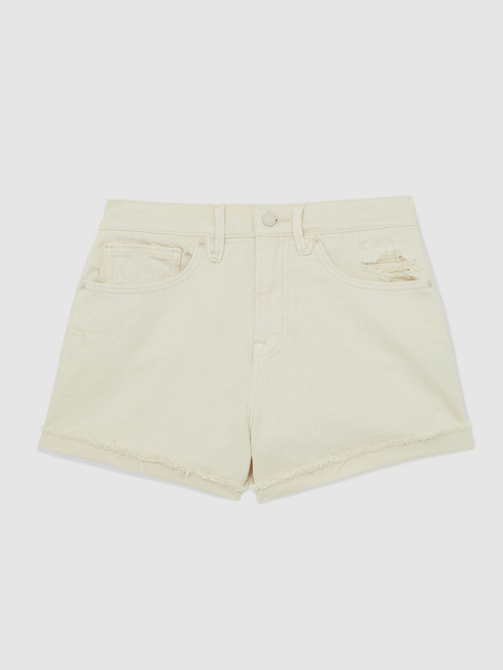 Women 90S Shorts in Ecru