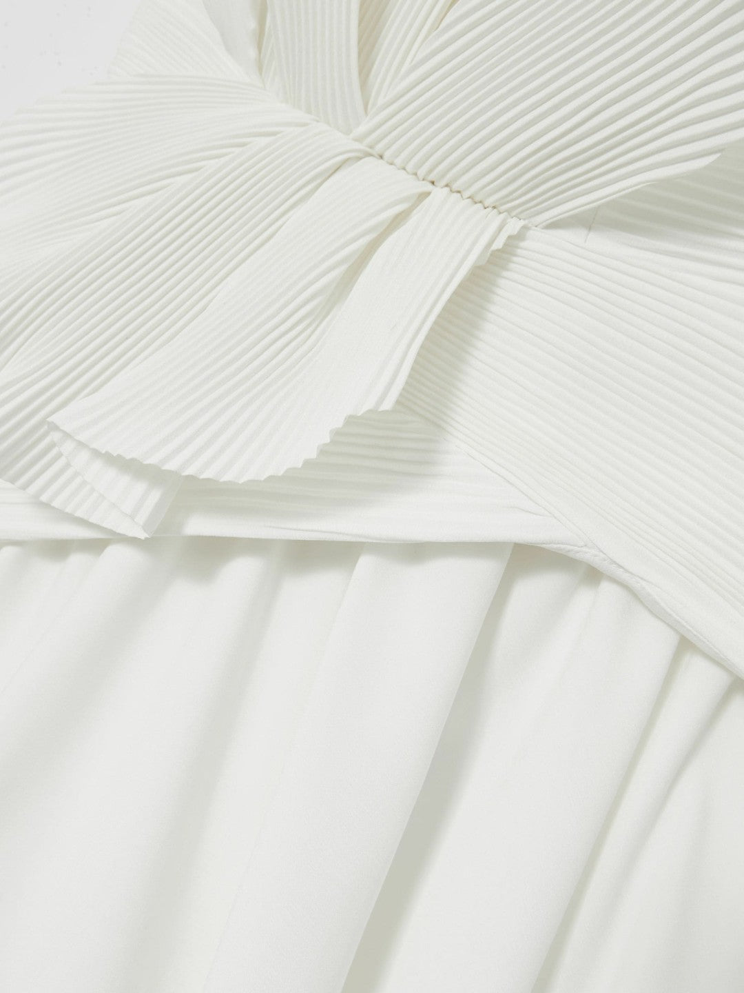 Women Acler Ivory Plissé Fan Strapless Maxi Dress in Ivory
