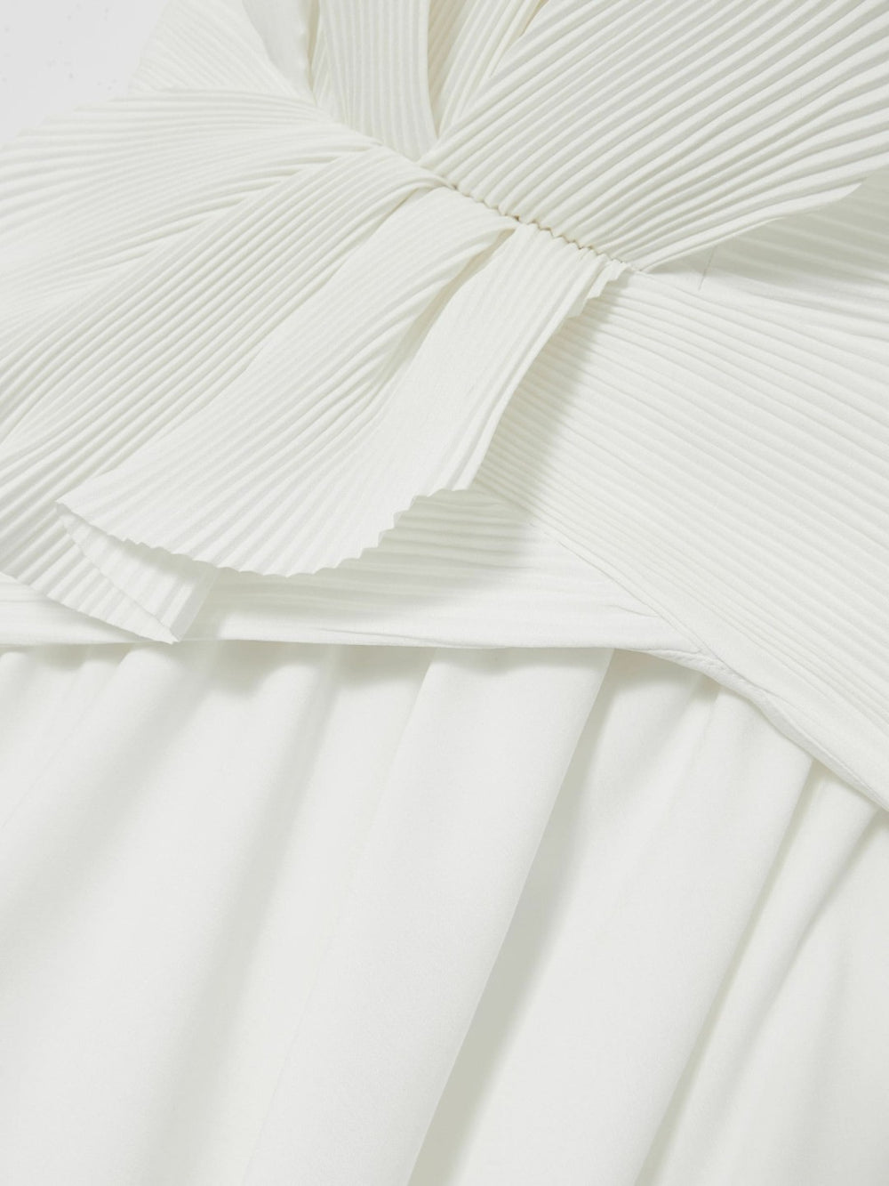 Women Acler Ivory Plissé Fan Strapless Maxi Dress in Ivory