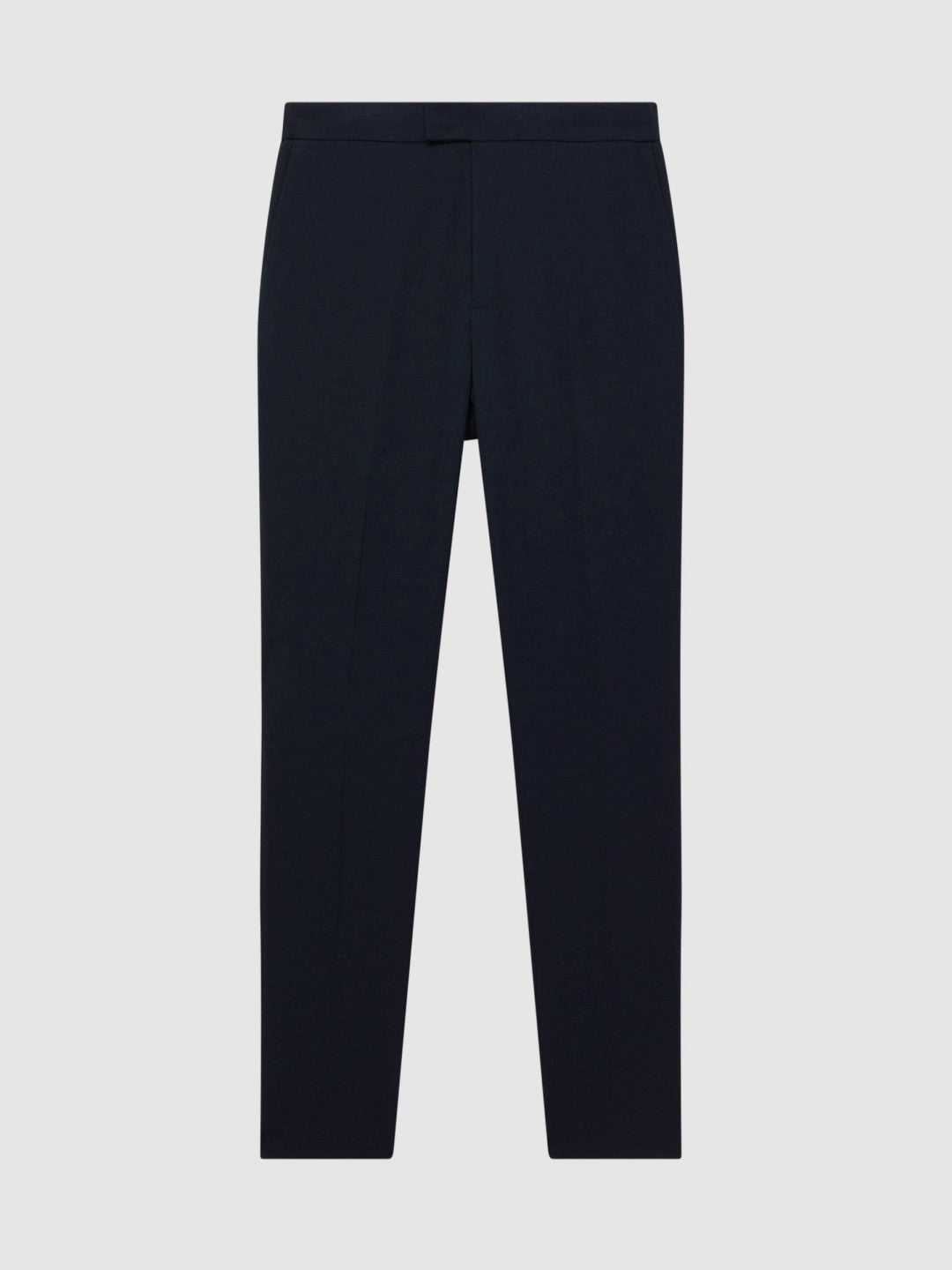 Men Slim-Fit Internal-Drawstring Trousers in Navy