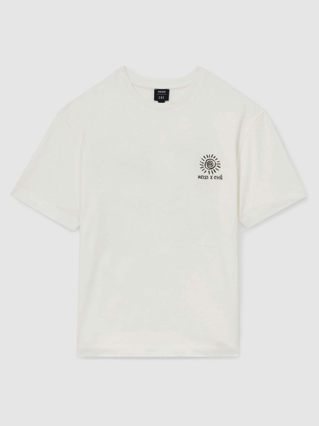 Men | Ché Cotton Palm-Tree T-Shirt in White