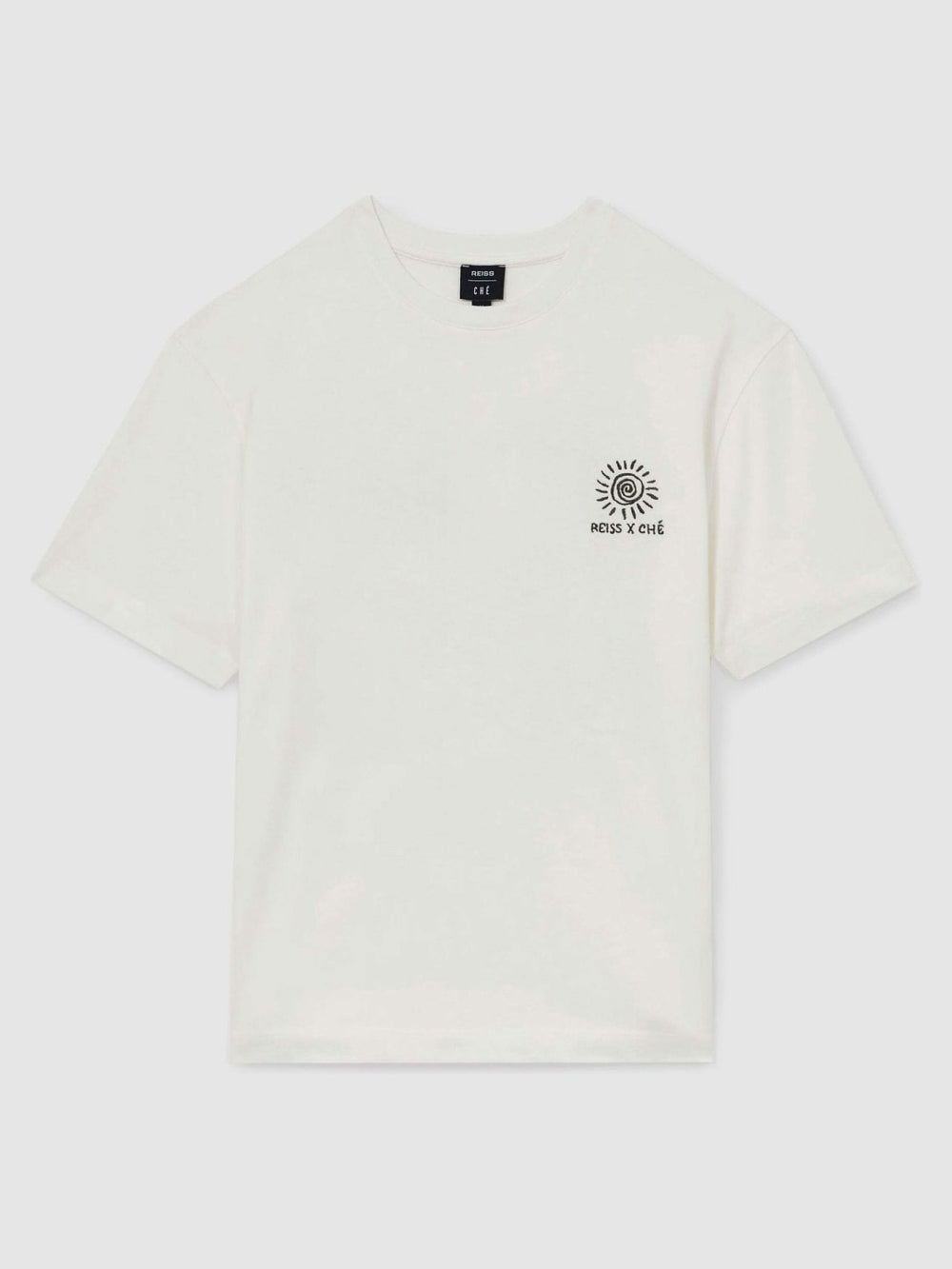 Men | Ché Cotton Palm-Tree T-Shirt in White