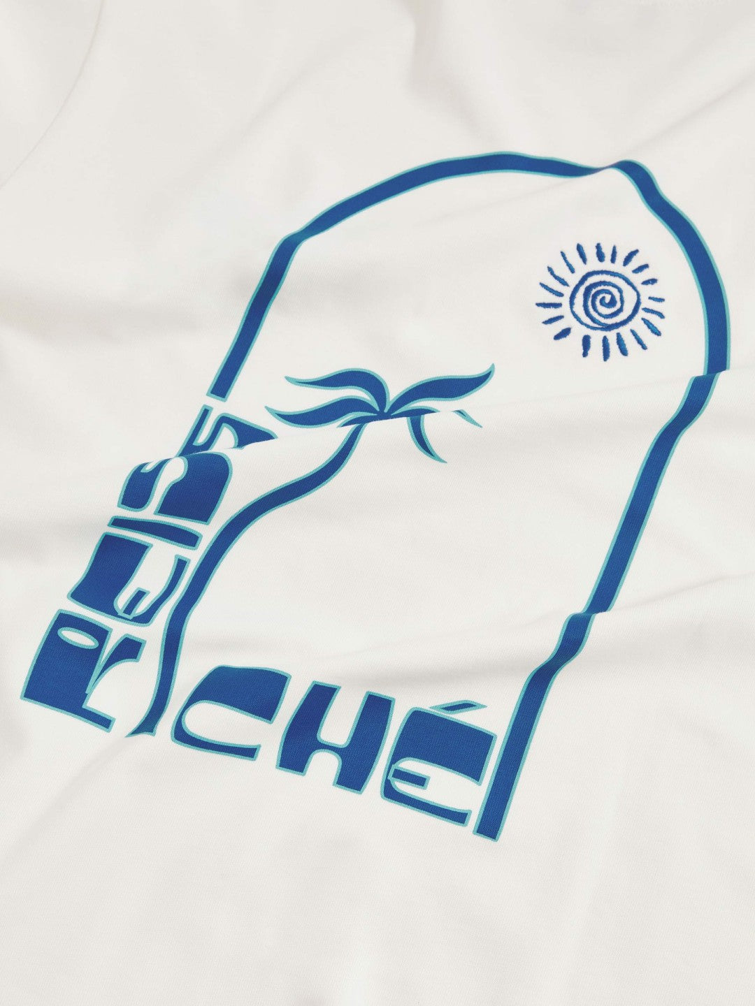 Men | Ché Cotton Palm-Print T-Shirt in White