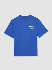 Men | Ché Cotton Palm-Print T-Shirt in Blue